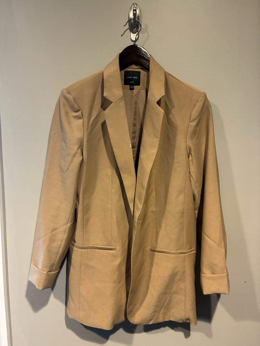 Love Tree Tan Blazer Jacket